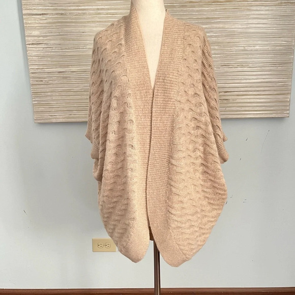 Lord& Taylor 100% cashmere open cocoon cardigan size M - Picture 6 of 12